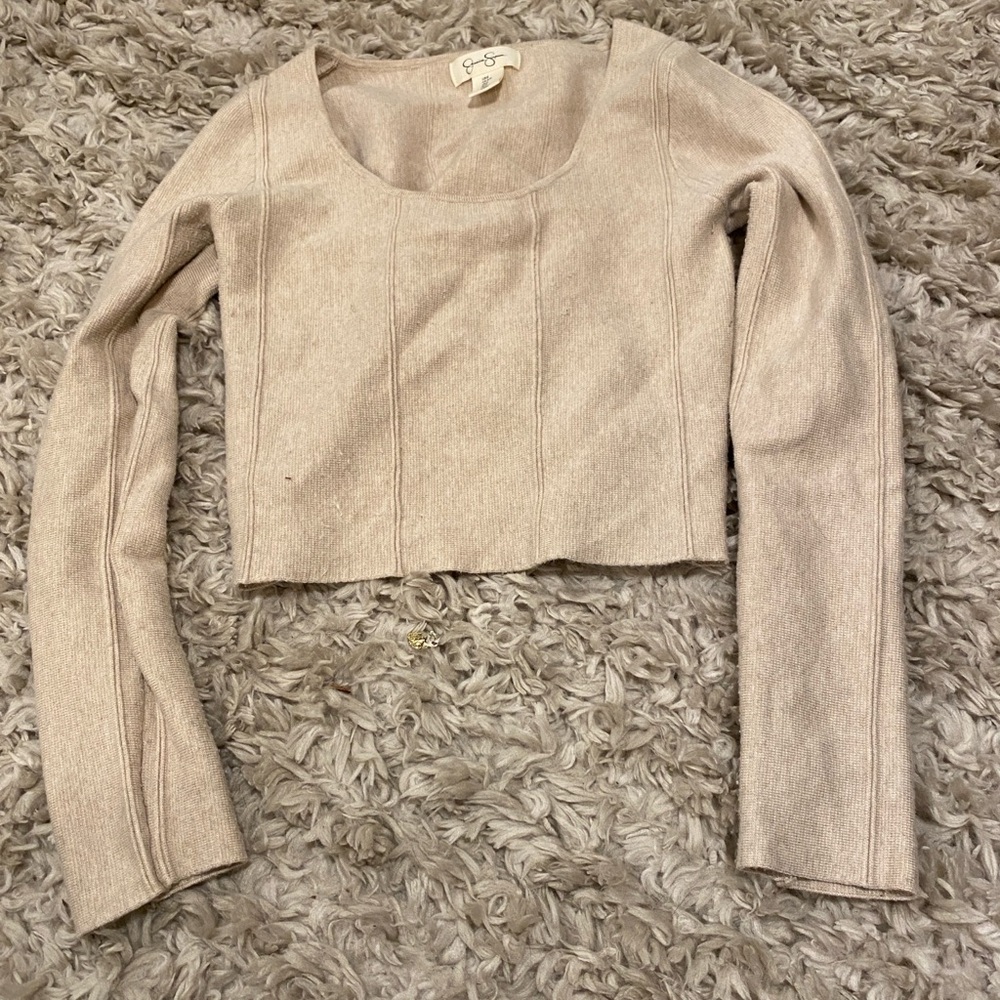 Jessica Simpson long sleeve crop top